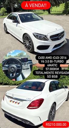 MERCEDES-BENZ C 450 3.0 V6 GASOLINA AMG SPORT 4MATIC 7G-TRONIC MERCEDES-BENZ C 450 3.0 V6 GASOLINA AMG SPORT 4MATIC 7G-TRONIC
